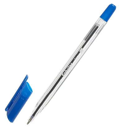 Ручки шариковые синие 12 штук "Trio" 0,7 мм, Schiller - фото 4