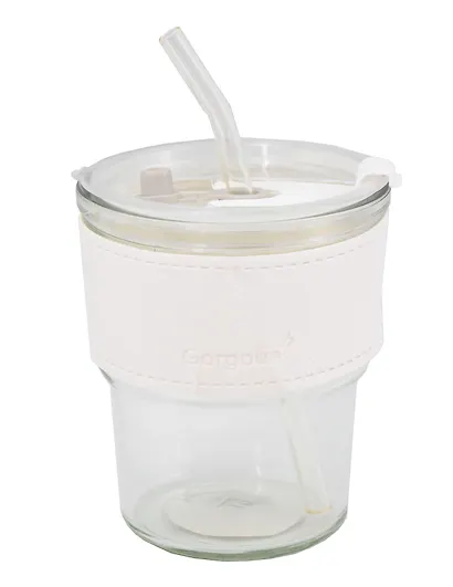 Стакан с крышкой и ободком (стекло) (350мл) (12-3307032569-1) - фото 2