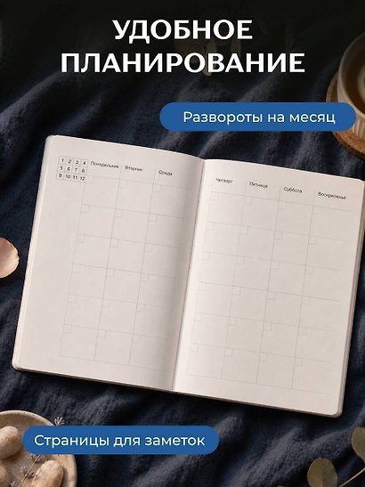 Блокнот-планер недатированный. Моне. Кувшинки (А4, 36 л., на скобе) - фото 4