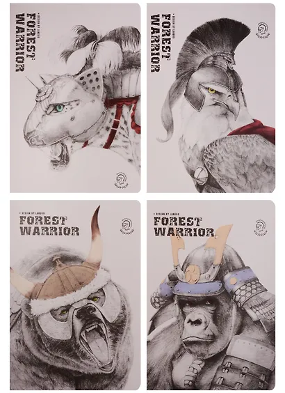 Тетрадь в клетку Languo, Forest warrior, 44 листа, в ассортименте - фото 6