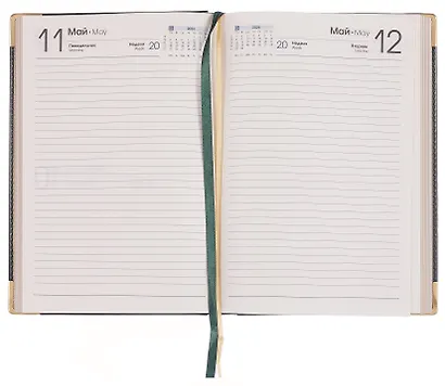 Ежедневник дат. 2026г. А5 176л "Status" темно-зеленый, 7Б, тв.переплет, иск.кожа, обл.поролон, мет.уголки, тонир.блок, цв.торец, ляссе, инд.уп - фото 6