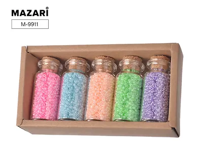 Набор бисера № 2, 5 цветов по 15,5 грамм - фото 2