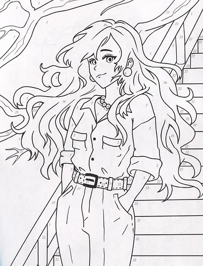 Загадочный мир. Раскраска по номерам - фото 4