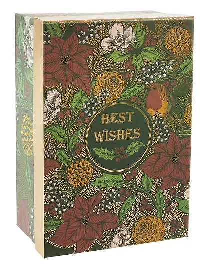 Коробка подарочная "Best wishes" 23*16*9.5, картон - фото 1