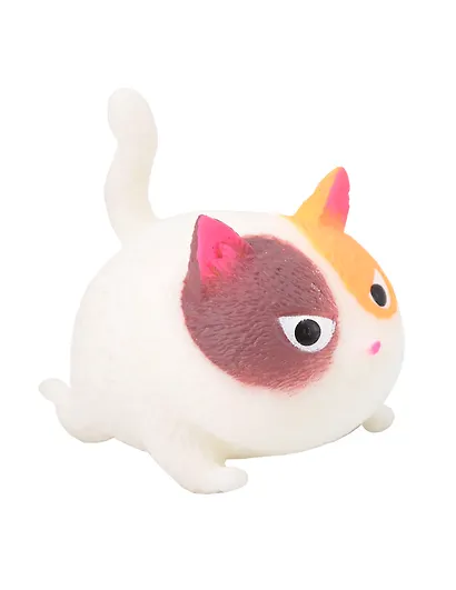 Антистресс мяшка Коты в сетке с подвесом (15-2600-8229) (3+)  белый - фото 1