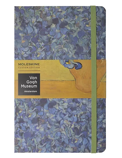 Книга для записей А5, 120 листов в линейку "Le Van Gogh Museum Large", синяя, жесткая обложка, Moleskine - фото 1
