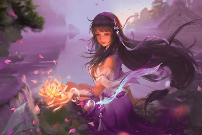 Планнер 130*200 26л "Fantasy Girls" с рыжей девушкой, настольный, картон.обл, офсет, на спирали, европодвес - фото 4