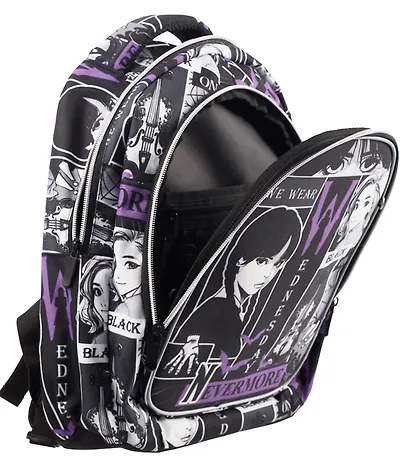 Рюкзак "Венсдей" 2 отделения, 40*32*16 см, клетка - фото 6