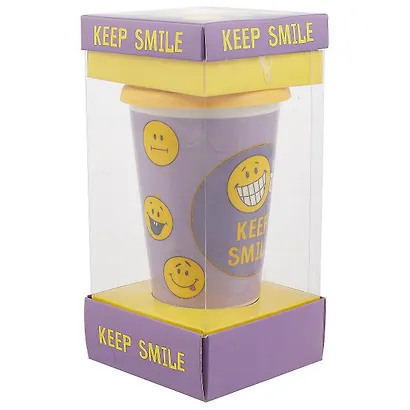 Стакан керамический Keep smile (ПВХ бокс) - фото 3