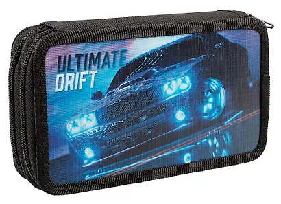 Пенал 2отд. "Дрифт" 19*11см, молния, глянц. ламин., таблица умножения, инд.уп. - фото 2