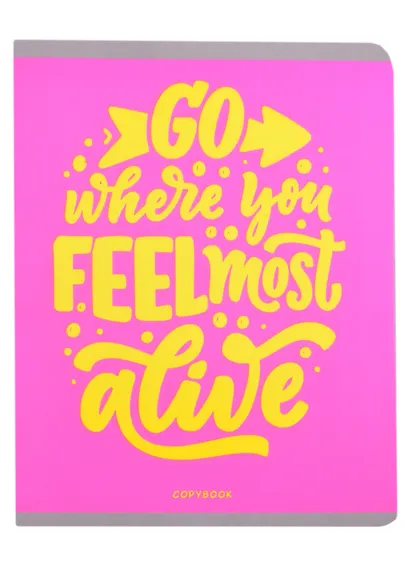 Тетрадь в клетку Listoff, "Будь позитивным!", 48 листов, в ассортименте - фото 8