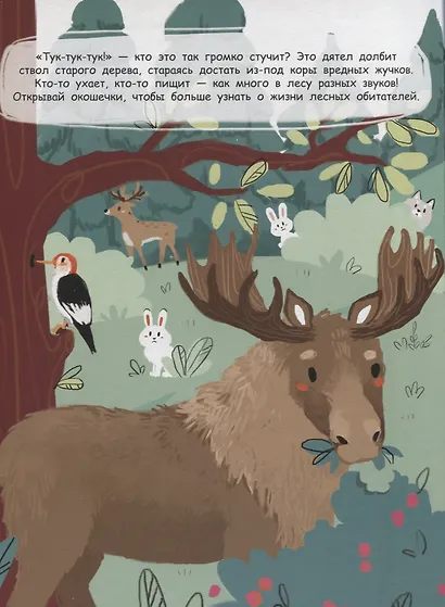 В лесу. Книжка с окошками - фото 4