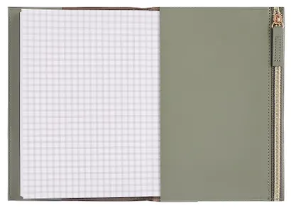 Книга для записей «Green» А5, 80 листов в клетку, со сменным блоком, Schiller - фото 8