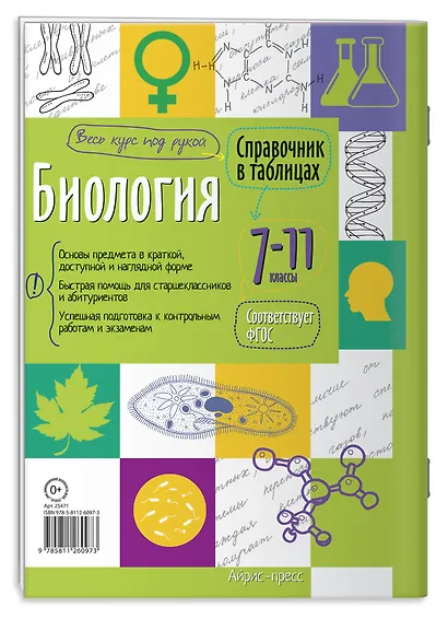 Биология. 7-11 класс. Справочник в таблицах - фото 2