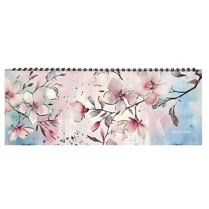 Планинг недат. 64л. "Наппа. Сакура" кожзам, мягк.преплет, тиснение фольгой, офсет, полускр.евроспираль - фото 1