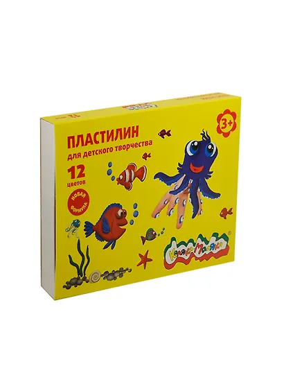 Пластилин мягкий "Каляка-Маляка", 12 цветов, 180 грамм - фото 2