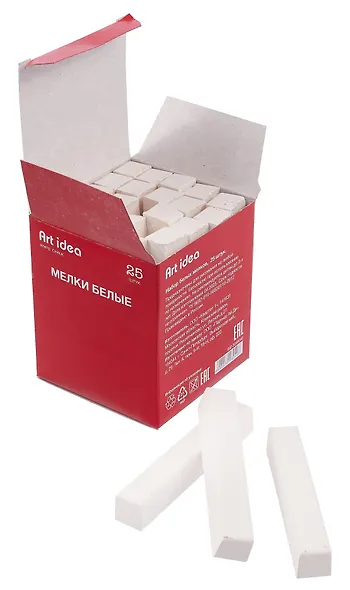 Мелки белые 25 штук, Art idea - фото 3