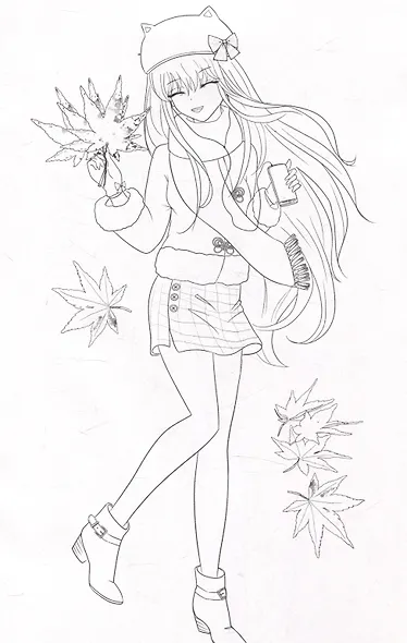 РАСКРАСКА Fashion Аниме. Girl style - фото 4