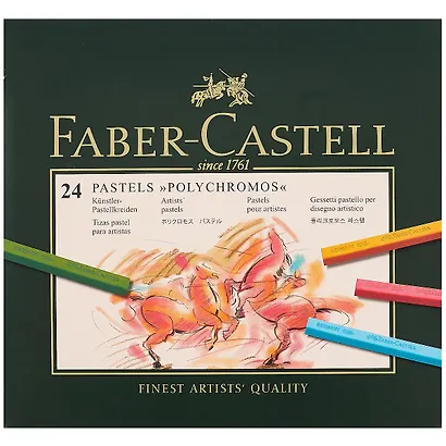 Пастель «Polychromos», Faber-Castell, 24 цвета - фото 1