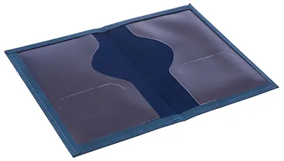 Обложка для паспорта (синяя) (софт тач) (12-BLUEDOT-202510-A1-024) - фото 4