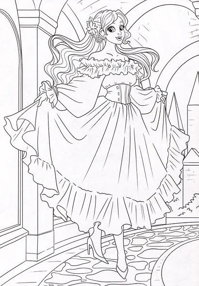 Моя раскраска. Чудесные принцессы - фото 2