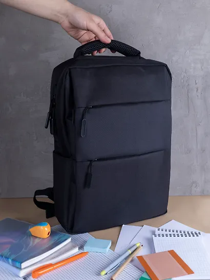 Рюкзак 1 отделение 42*30*13 см, черный, 2 кармана - фото 13