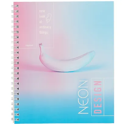 Тетрадь в клетку Unnika, "Неоновое сияние", 96 листов, в ассортименте - фото 4