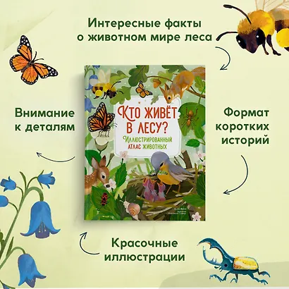 Кто живёт в лесу? Иллюстрированный атлас животных - фото 5