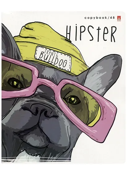 Тетрадь в клетку Альт, "Псы на стиле", 48 листов, в ассортименте - фото 1