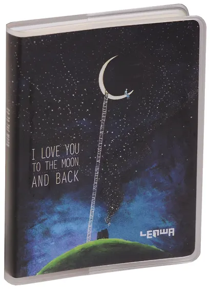 Записная книжка А7 80 листов клетка "To the moon" - фото 3