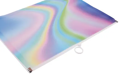 Папка на молнии А4 "Градиент" с расширением, пластик - фото 3