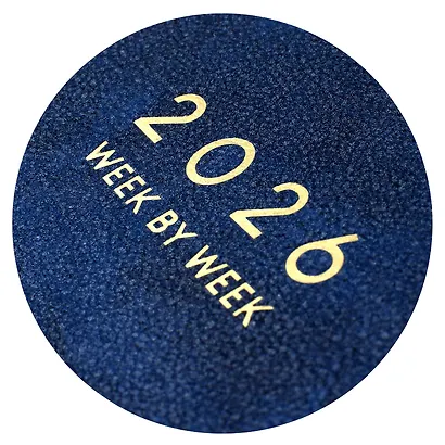 Еженедельник дат. 2026г. А4 80л "Тиволи делавэ" синий, кожзам, мягк.переплет, блинт.тиснение, офсет, тисн.фольгой, 2 ляссе, инд.уп - фото 12