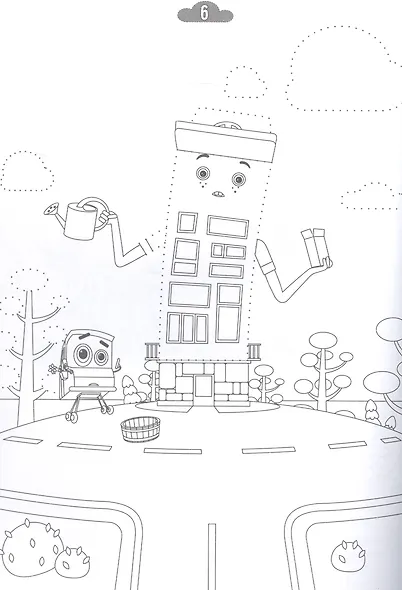 Раскраска Домики - фото 5