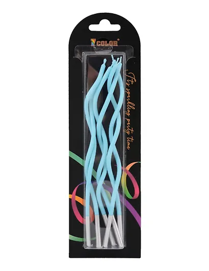 Набор свечей для торта Mint Wave (волны мятные) (6шт) (17см) (12-7color-candle_19) - фото 1