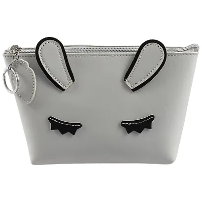 Косметичка на молнии Мордочка с глазками и ушками (PU) (20×15) (ПВХ бокс) (12-7260A-2) - фото 3