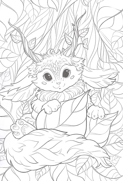 Волшебные существа: книжка-раскраска - фото 5