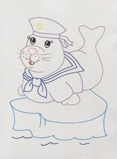 Звери со всего света. Раскраски с цветным контуром - фото 2