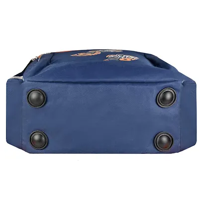 Рюкзак школьный "СЛЕДЫ" 31*42*15, полиэстер, резин.нашивка, шелкография, 1отд., молния, спинка из сетч. ткани и поролона, пласт.ножки, инд.уп. - фото 4