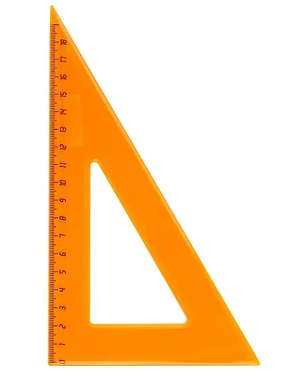 Угольник 18 см 45*90*45, в ассортименте - фото 5