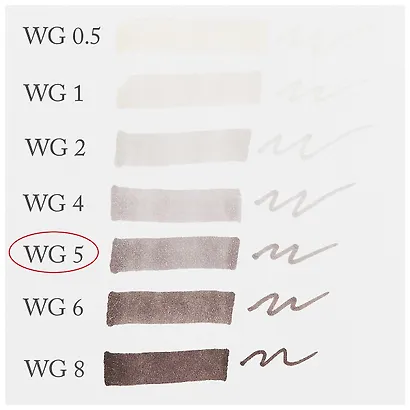 Маркер художественный "Сонет" теплый серый 5, двухсторон., тонк. и широк.долото, Сонет - фото 3