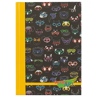 Творческий ежедневник «Extra art. Модные звери», 128 листов, А5 - фото 1