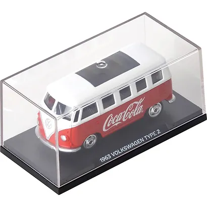 450026 Машинка литая коллекционная Motor City - Die-сast модель Coca-Cola 1963 Volkswagen T1, масштаб 1:50 (металлическая), возраст 14+ - фото 4