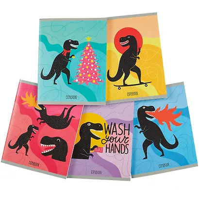 Тетрадь в клетку Listoff, "День Dino", 96 листов, в ассортименте - фото 7