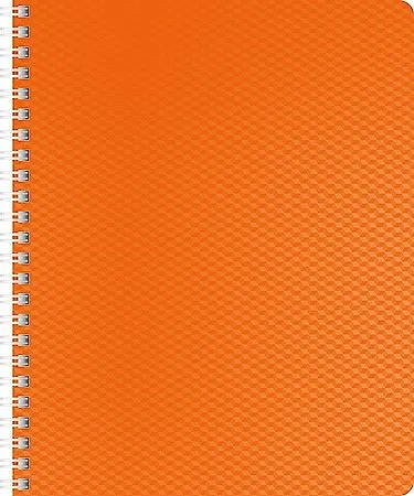 Тетрадь в клетку Hatber, Diamond Neon, 80 листов, оранжевая - фото 1