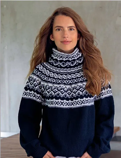 Вязание в стиле СКАНДИ. Норвежская круглая кокетка. Актуальная вязаная мода - фото 6