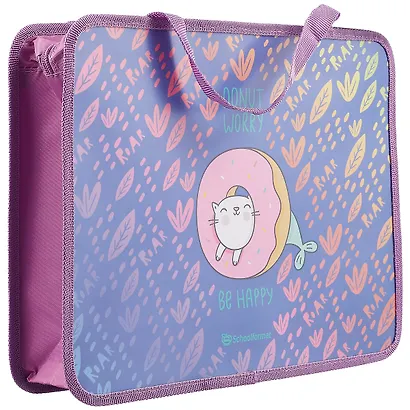 Папка для тетрадей А4 "TIGER-CAT" молния, пластик - фото 2