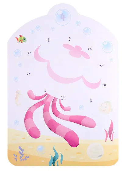 Морские приключения. Нарисуй по точкам от 1 до 10 - фото 5