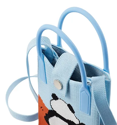 Сумочка вязаная с застежкой Панда (12х18х6) (текстиль) (12-YiHeng-121803) Bookvalno - фото 4