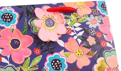 Пакет А5 18*23*10 "Цветы" жен., бум.мат.ламинат - фото 2