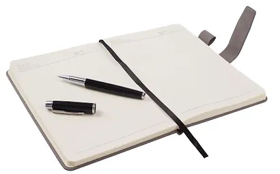 Набор канцелярский "Gray" книга для записей, ручка шариковая - фото 6